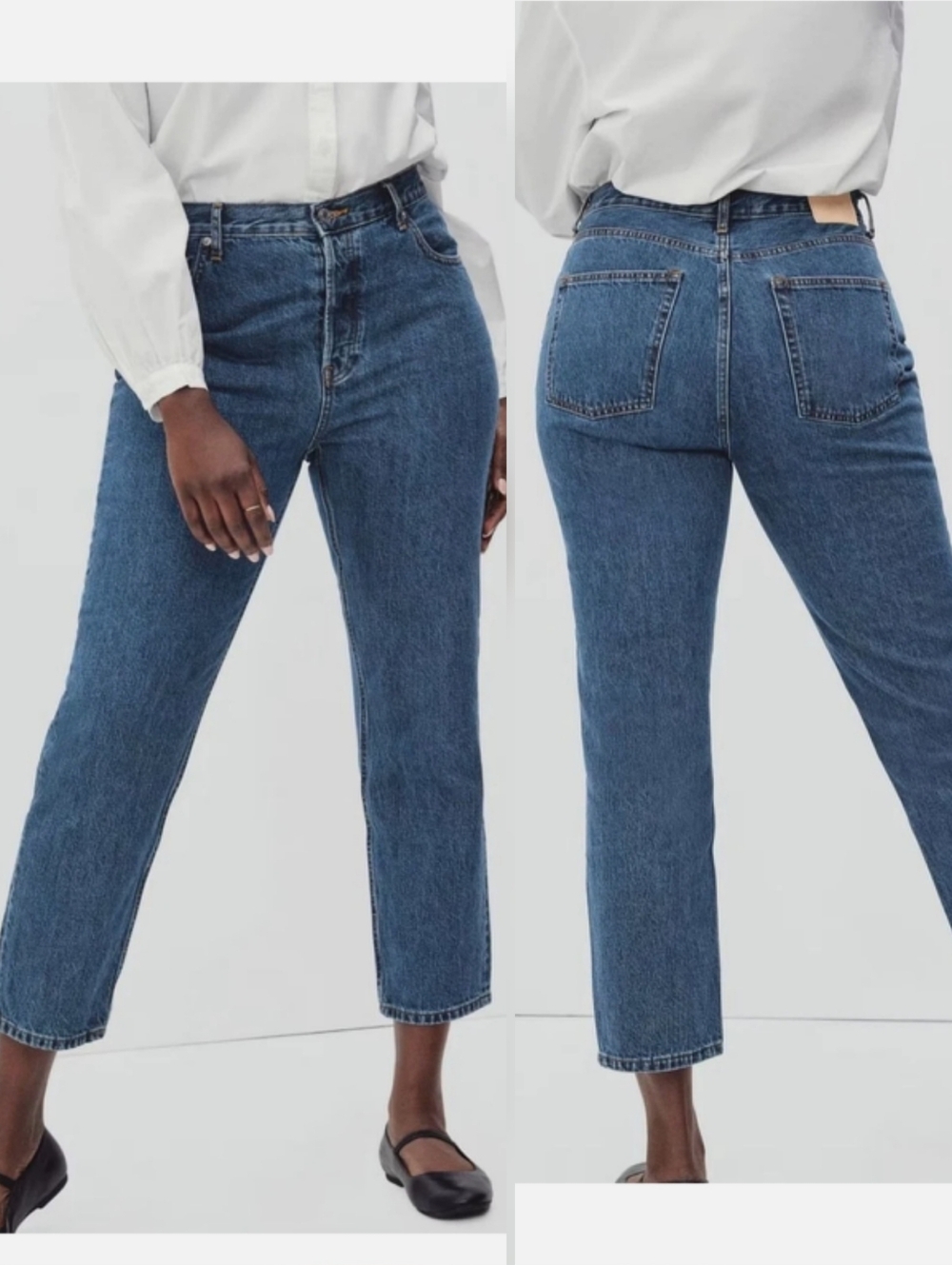 Everlane The Curvy 90s Cheeky Straight Leg Jeans Organic Cotton 29 Crop